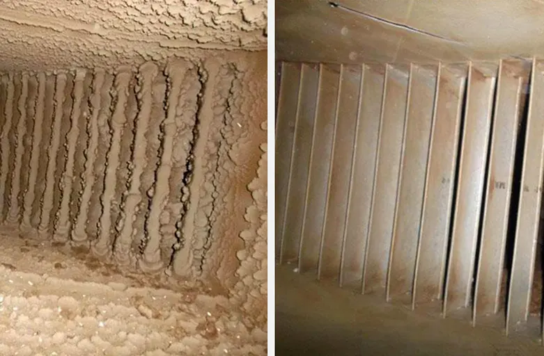 Air ducts clean vs. dirty | Air Ducts | Sunshine Heating and Air Conditioning